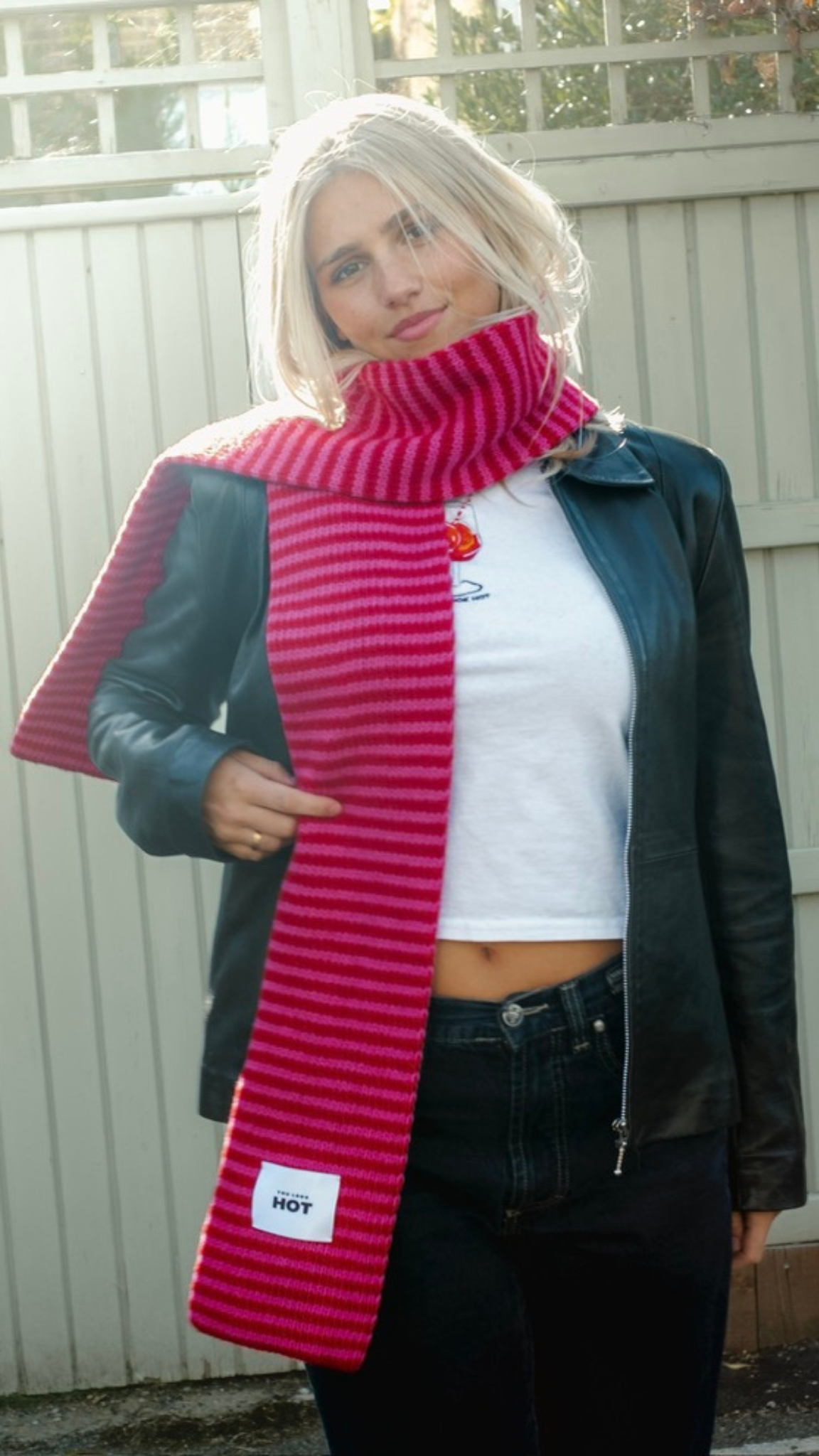 The Lorelai Scarf - Red & Pink