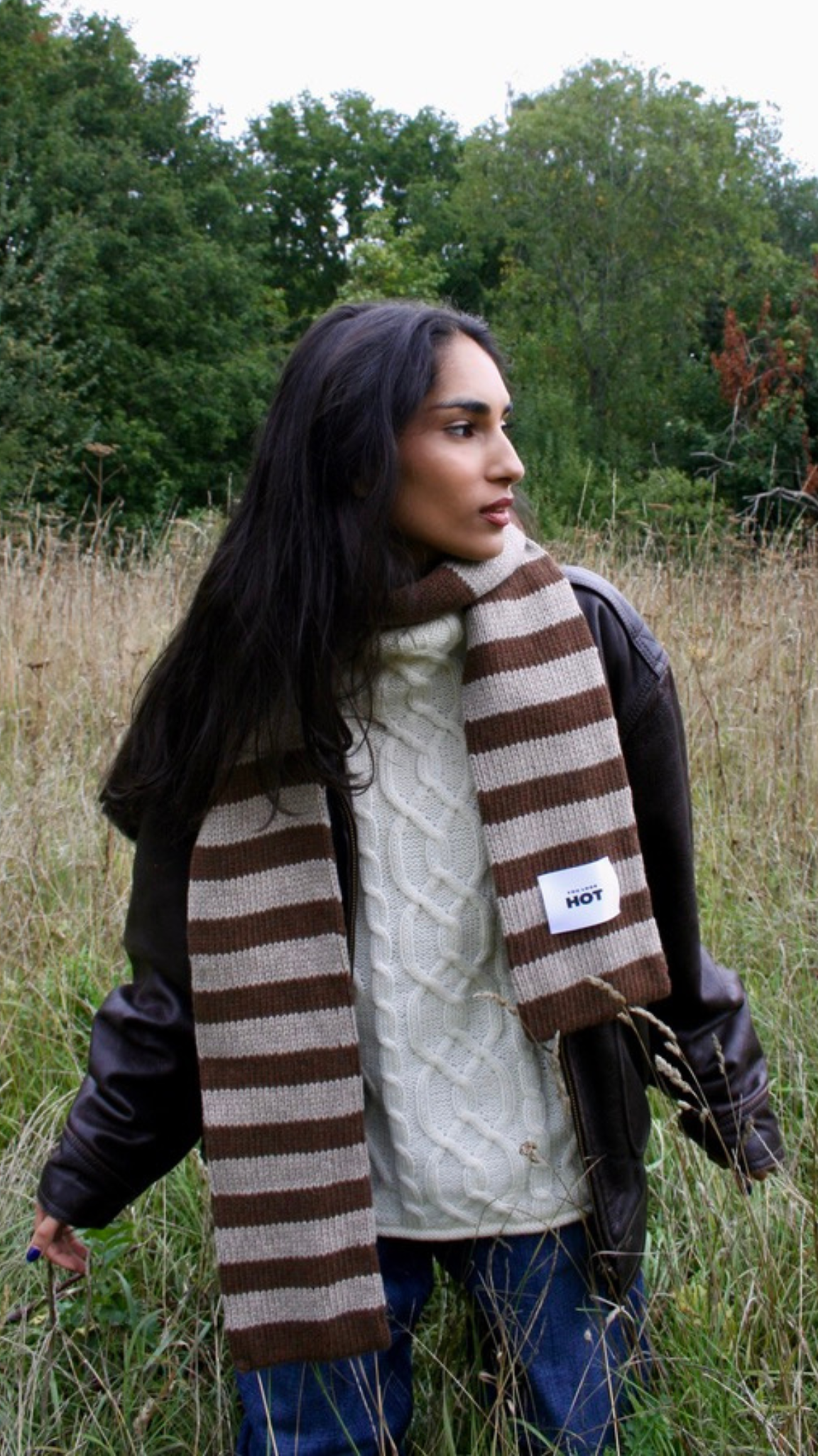 The YLH Scarf - Brown & Oatmeal Limited Edition