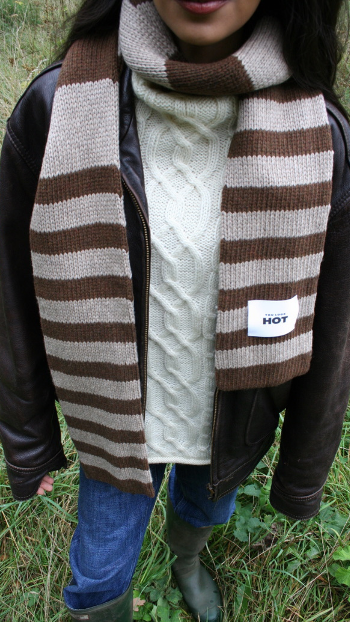 The YLH Scarf - Brown & Oatmeal Limited Edition