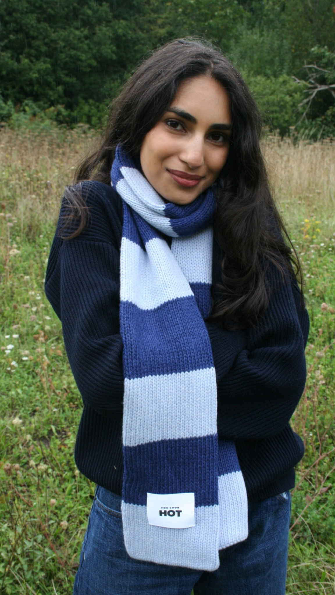 The YLH Scarf - Light Blue & Bright Blue