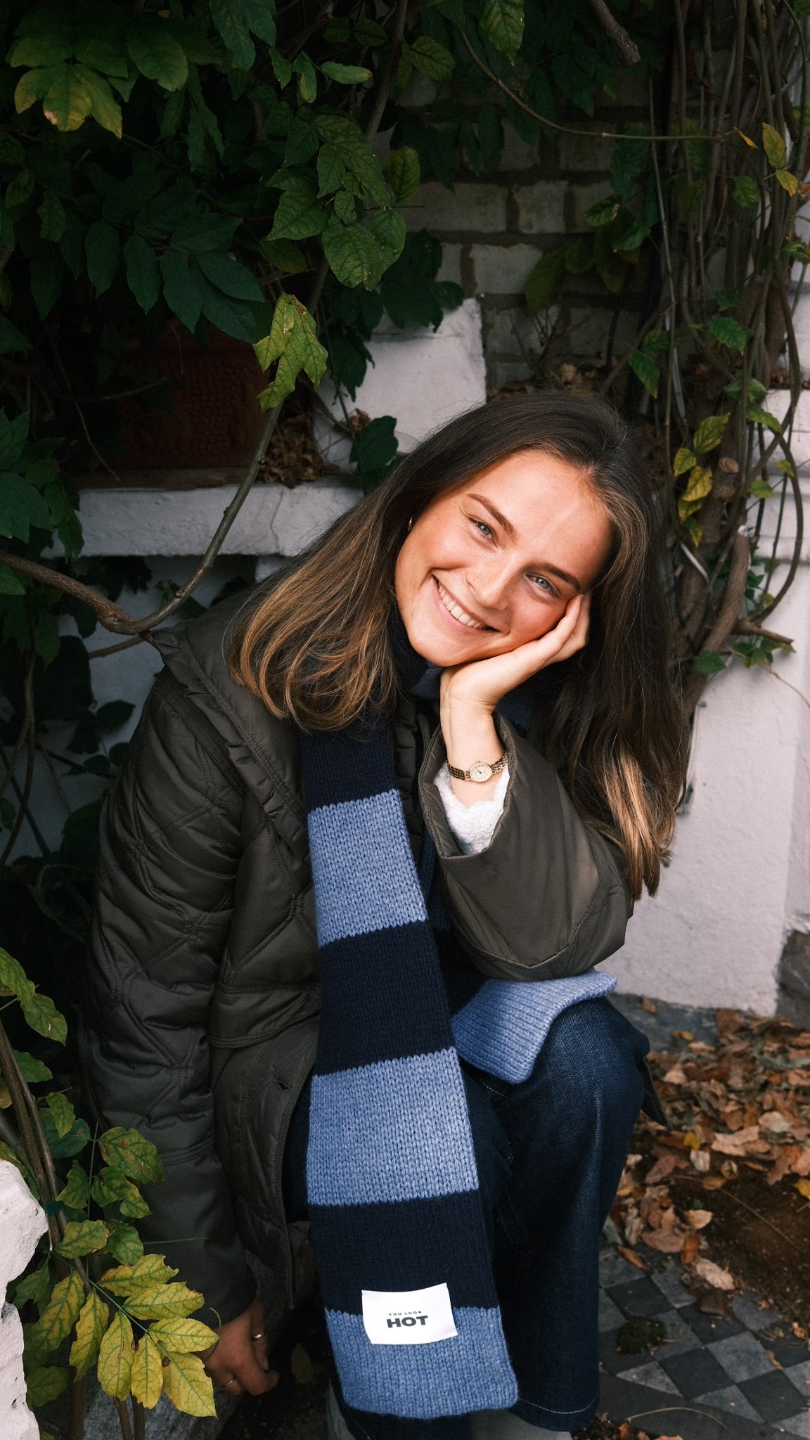 The YLH Scarf - Denim & Navy