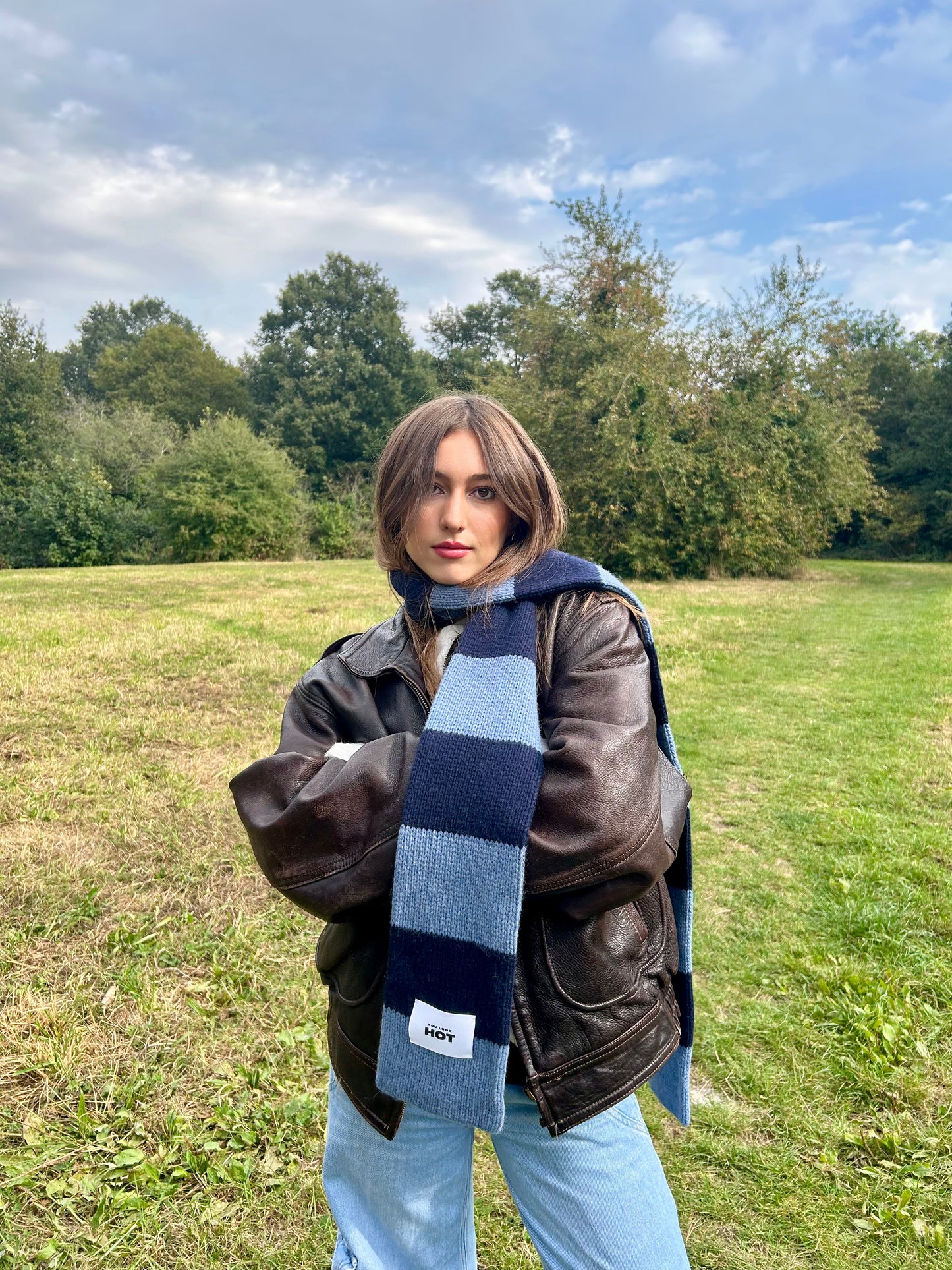 The YLH Scarf - Denim & Navy