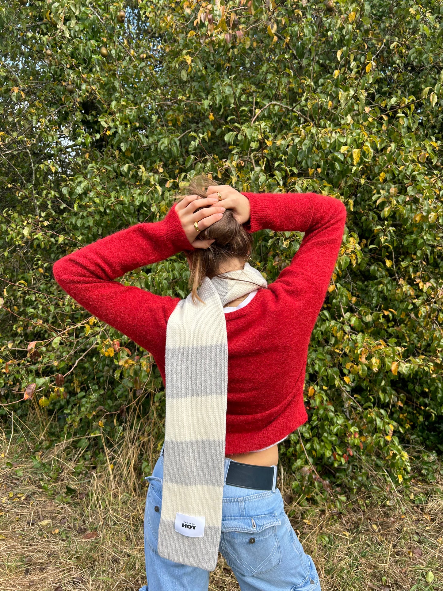 The YLH Scarf - Grey & Cream
