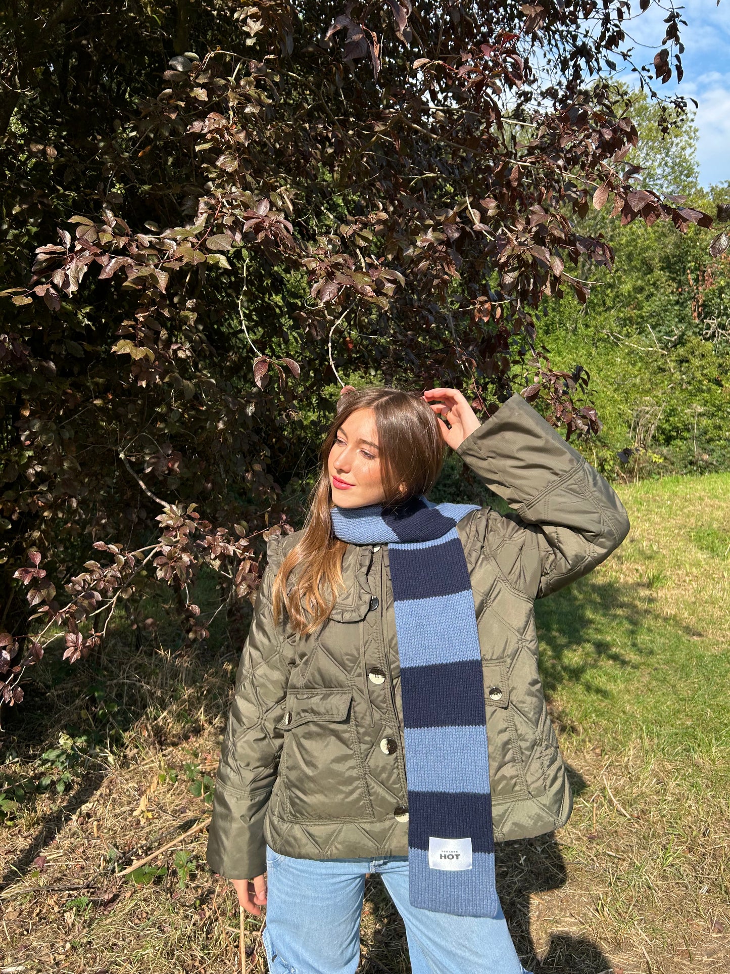 The YLH Scarf - Denim & Navy