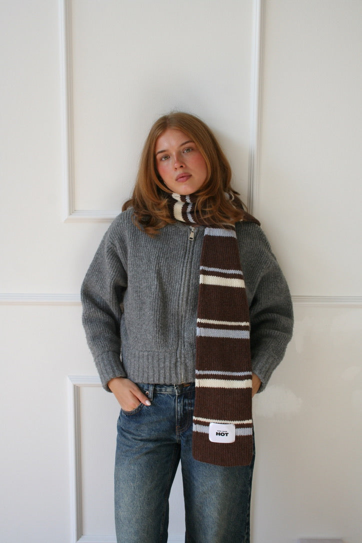 The Eliza Scarf - Brown