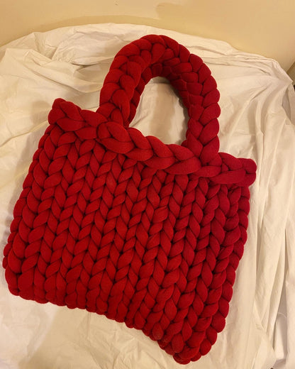 The Chunky Tote - Red