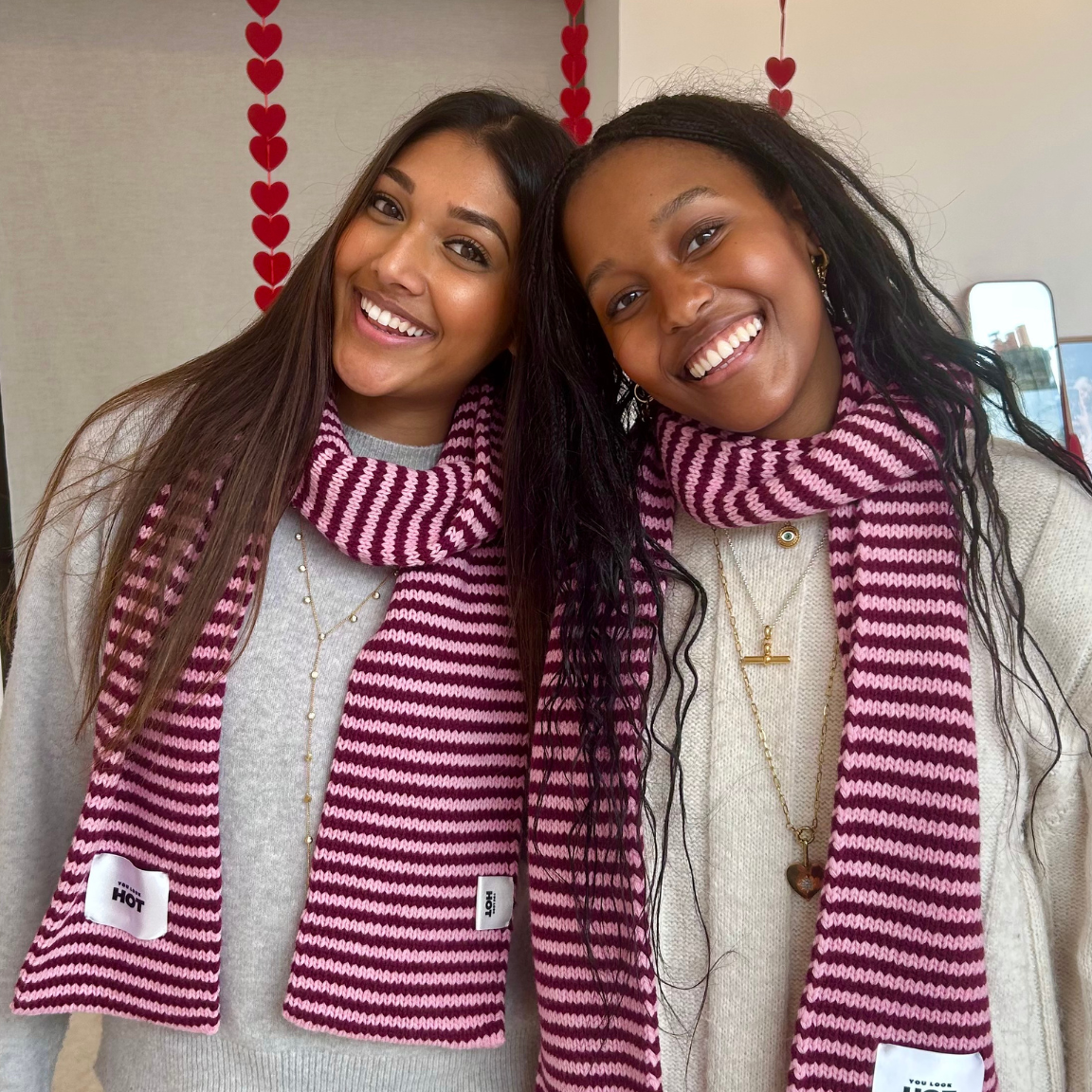 The Lorelai Scarf - Hot Pink & Pink