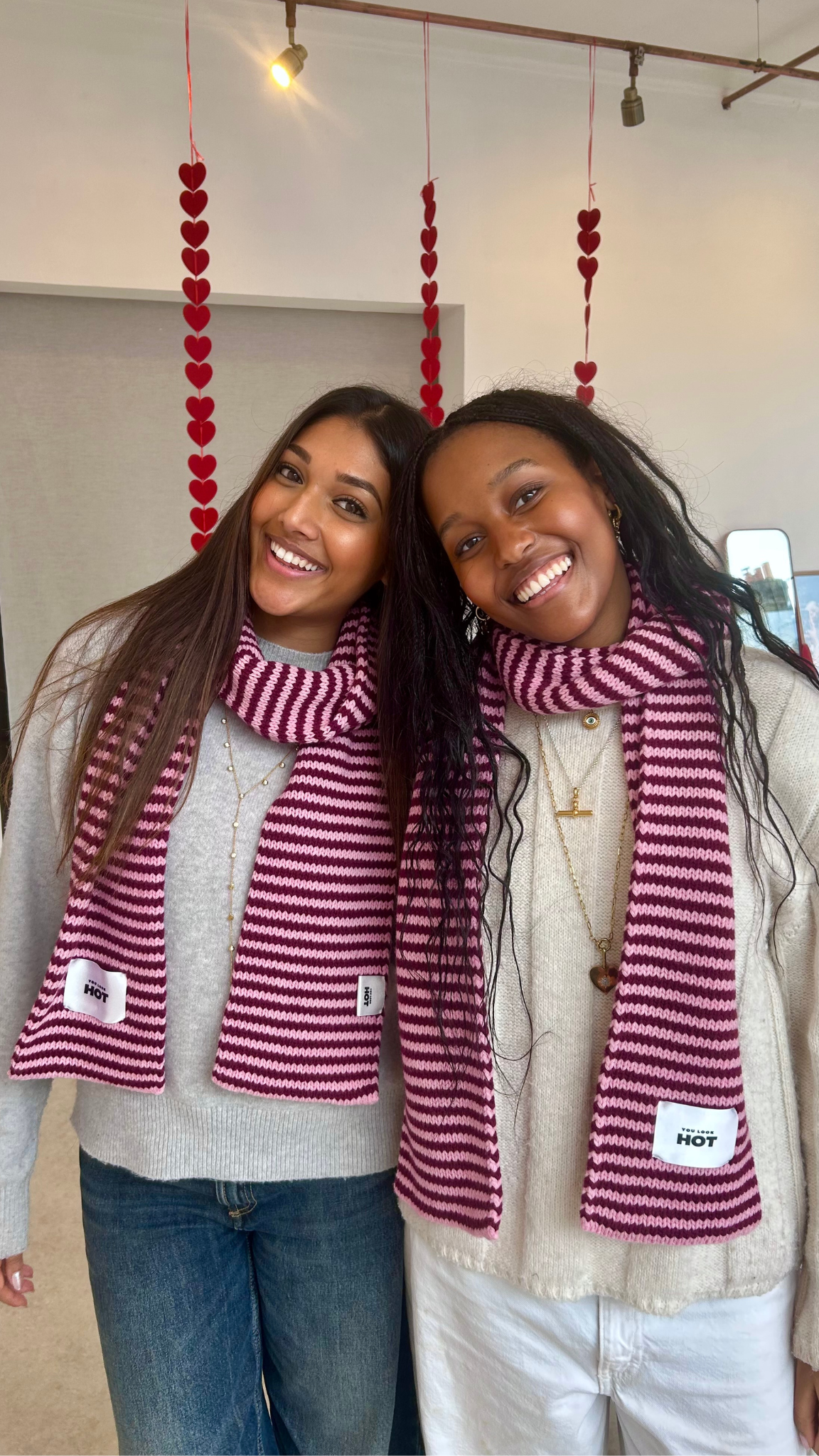 The Lorelai Scarf - Hot Pink & Pink