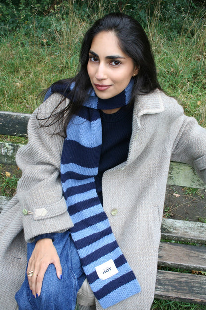 The YLH Scarf - Denim & Navy Limited Edition