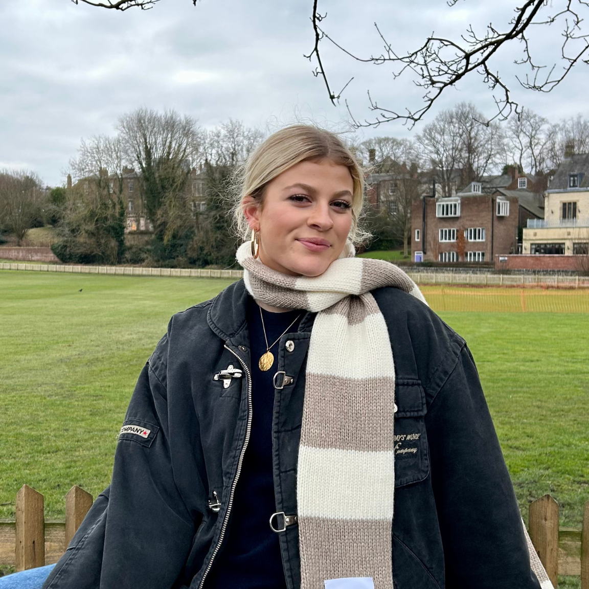 The YLH Scarf - Beige & Cream