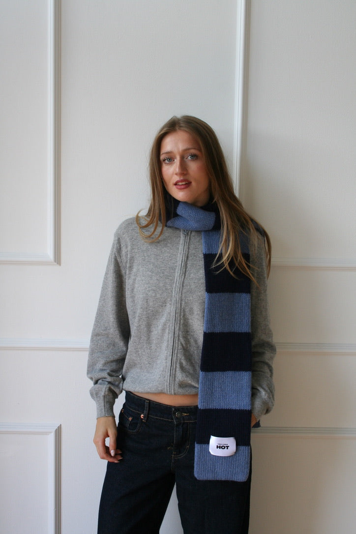The YLH Scarf - Denim & Navy