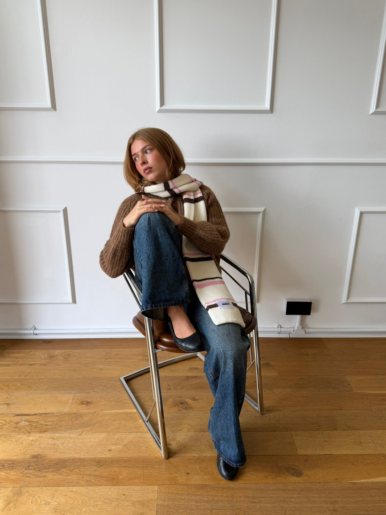 The Eliza Scarf - Cream