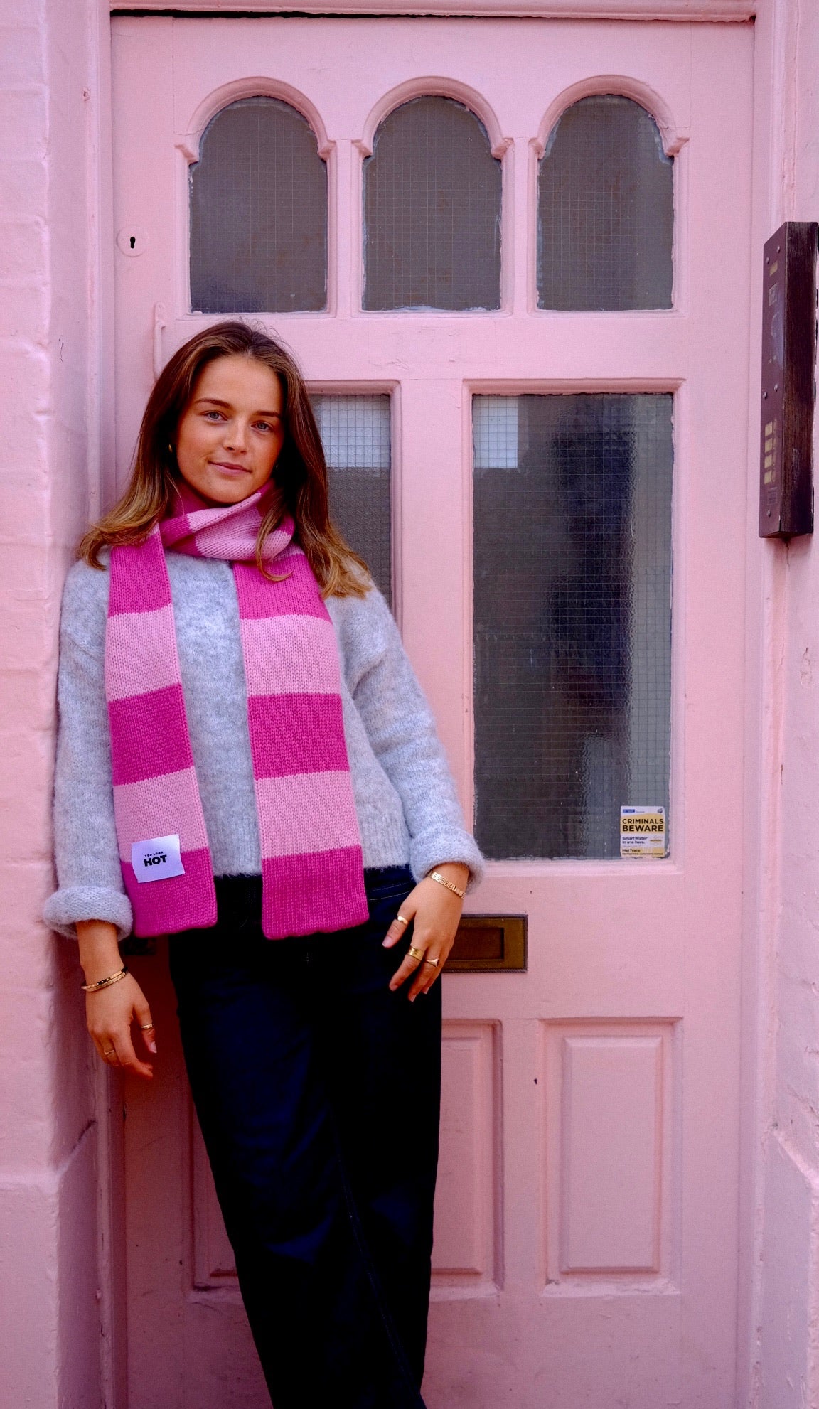 The YLH Scarf - Pink & Baby Pink
