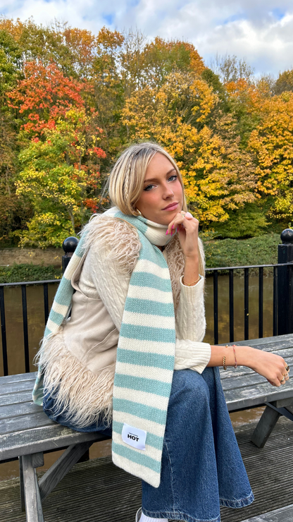 The YLH Scarf - Teal & Cream Limited Edition