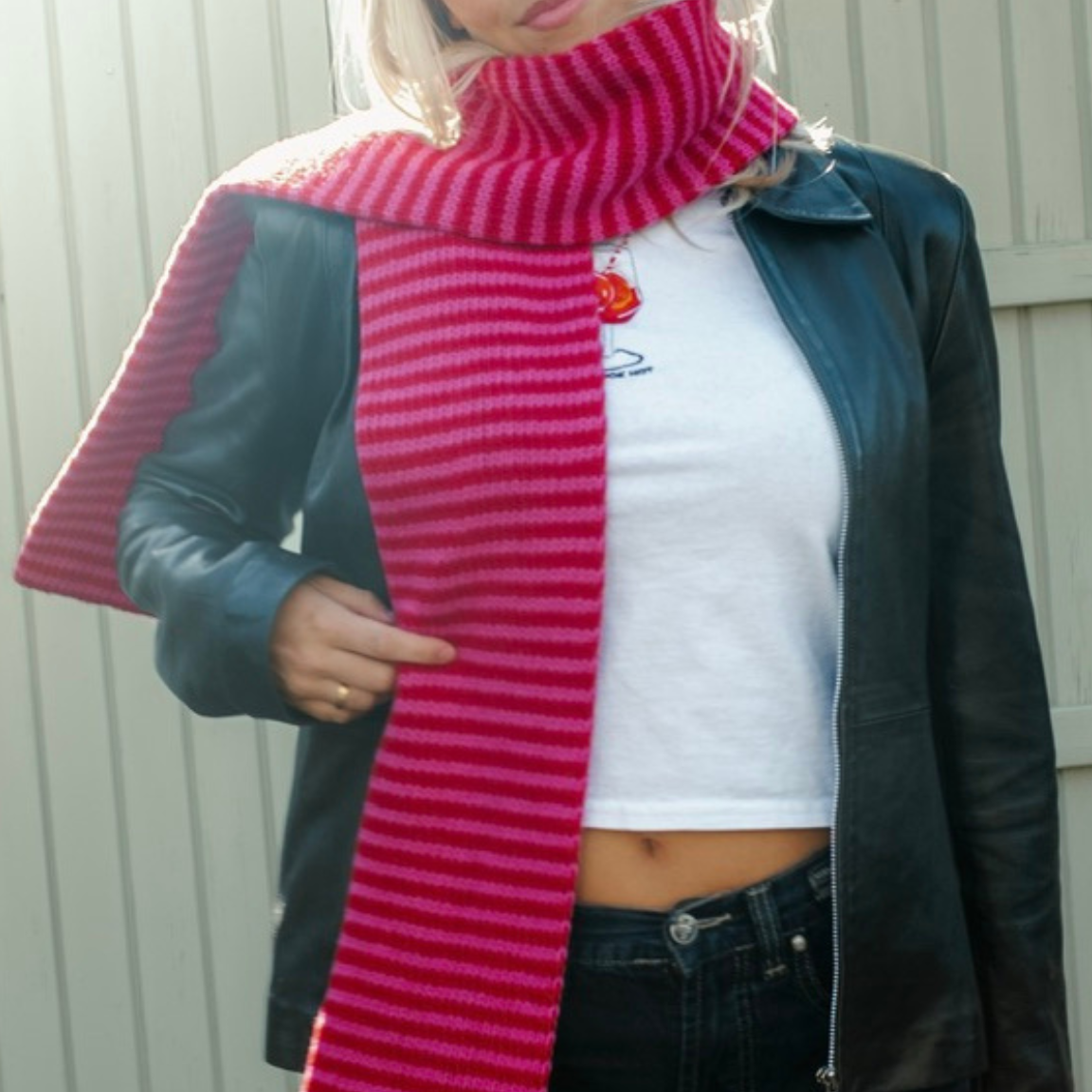 The Lorelai Scarf - Red & Pink