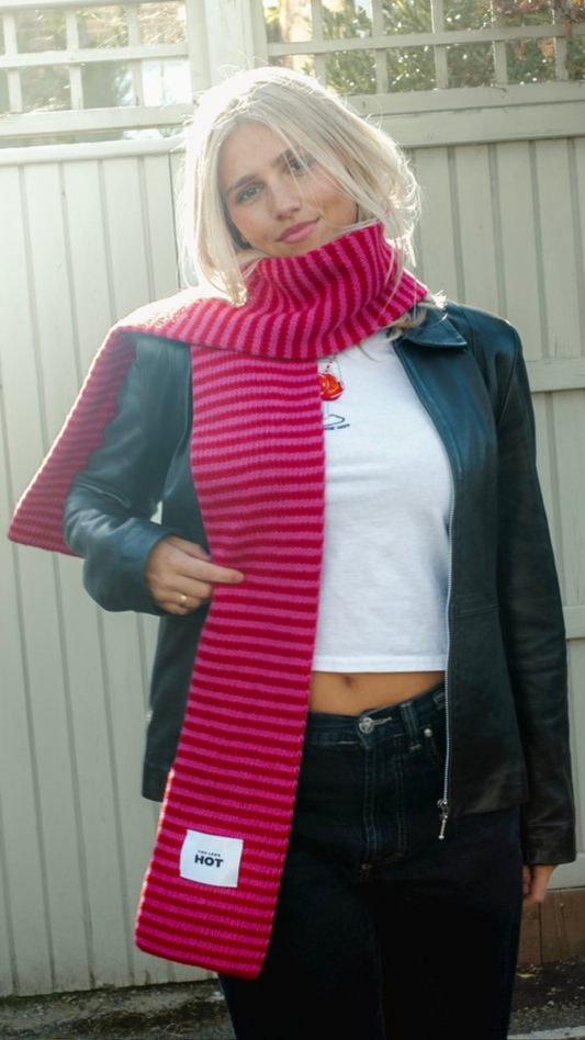The Lorelai Scarf - Red & Pink