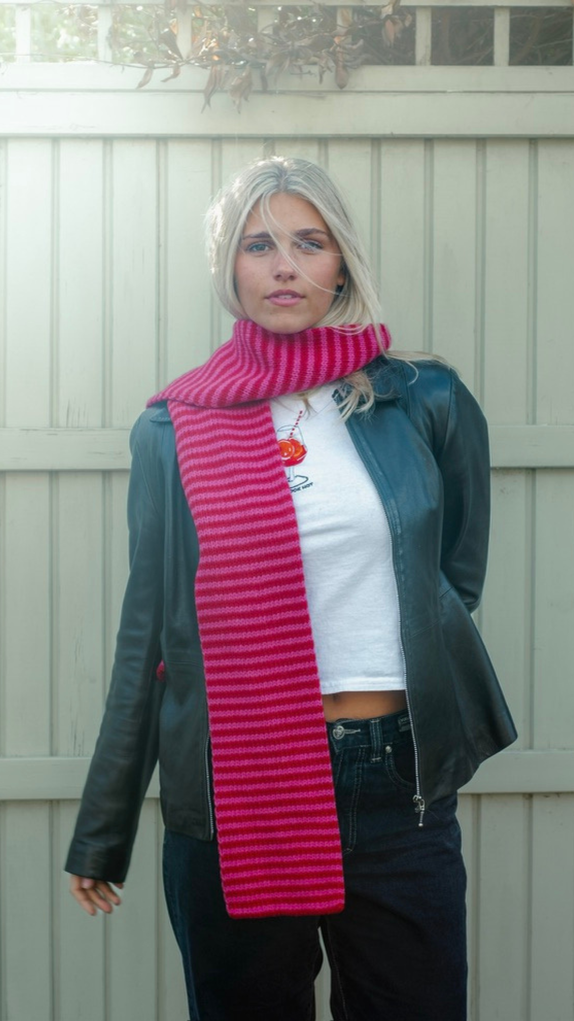 The Lorelai Scarf - Red & Pink