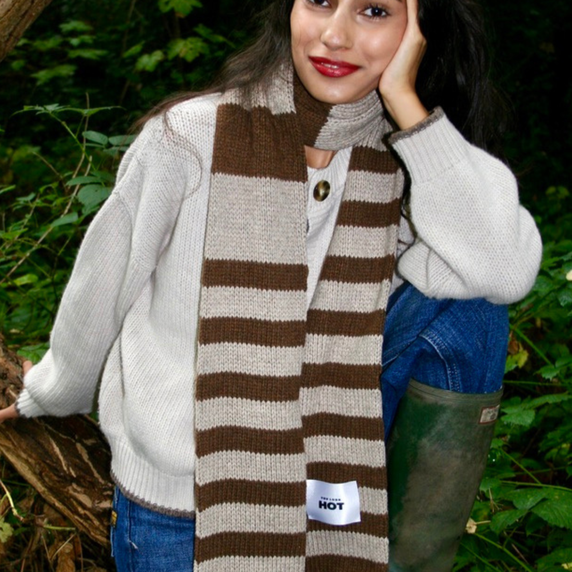 The YLH Scarf - Brown & Oatmeal Limited Edition