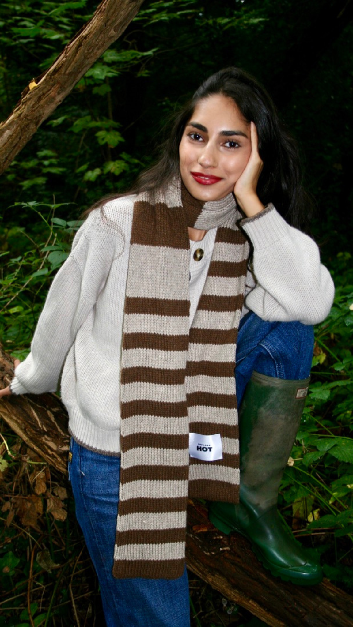 The YLH Scarf - Brown & Oatmeal Limited Edition