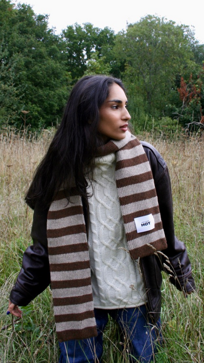 The YLH Scarf - Brown & Oatmeal Limited Edition