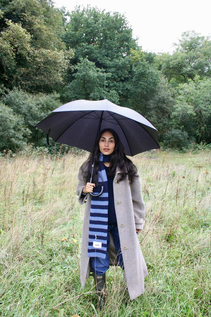 The YLH Scarf - Denim & Navy Limited Edition