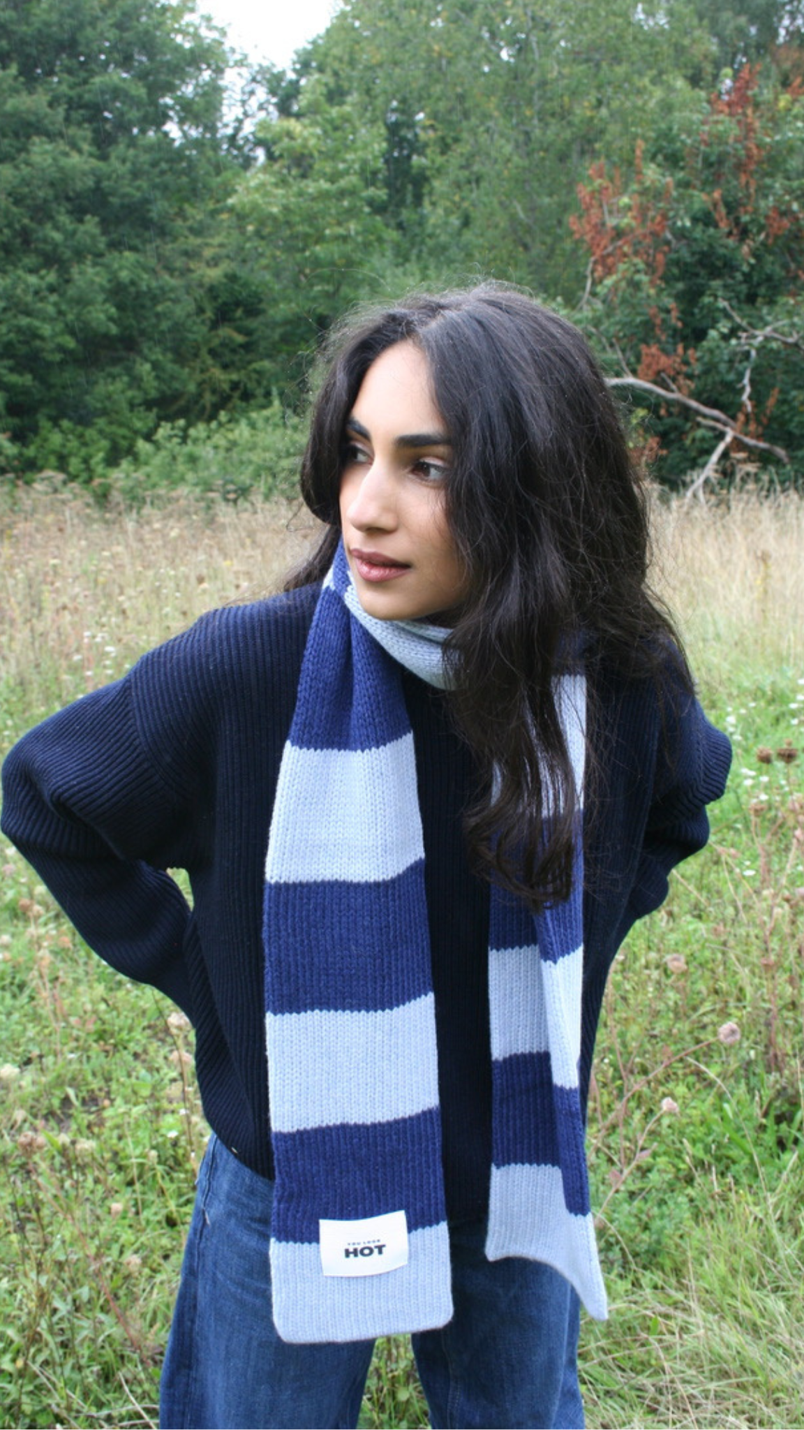 The YLH Scarf - Light Blue & Bright Blue