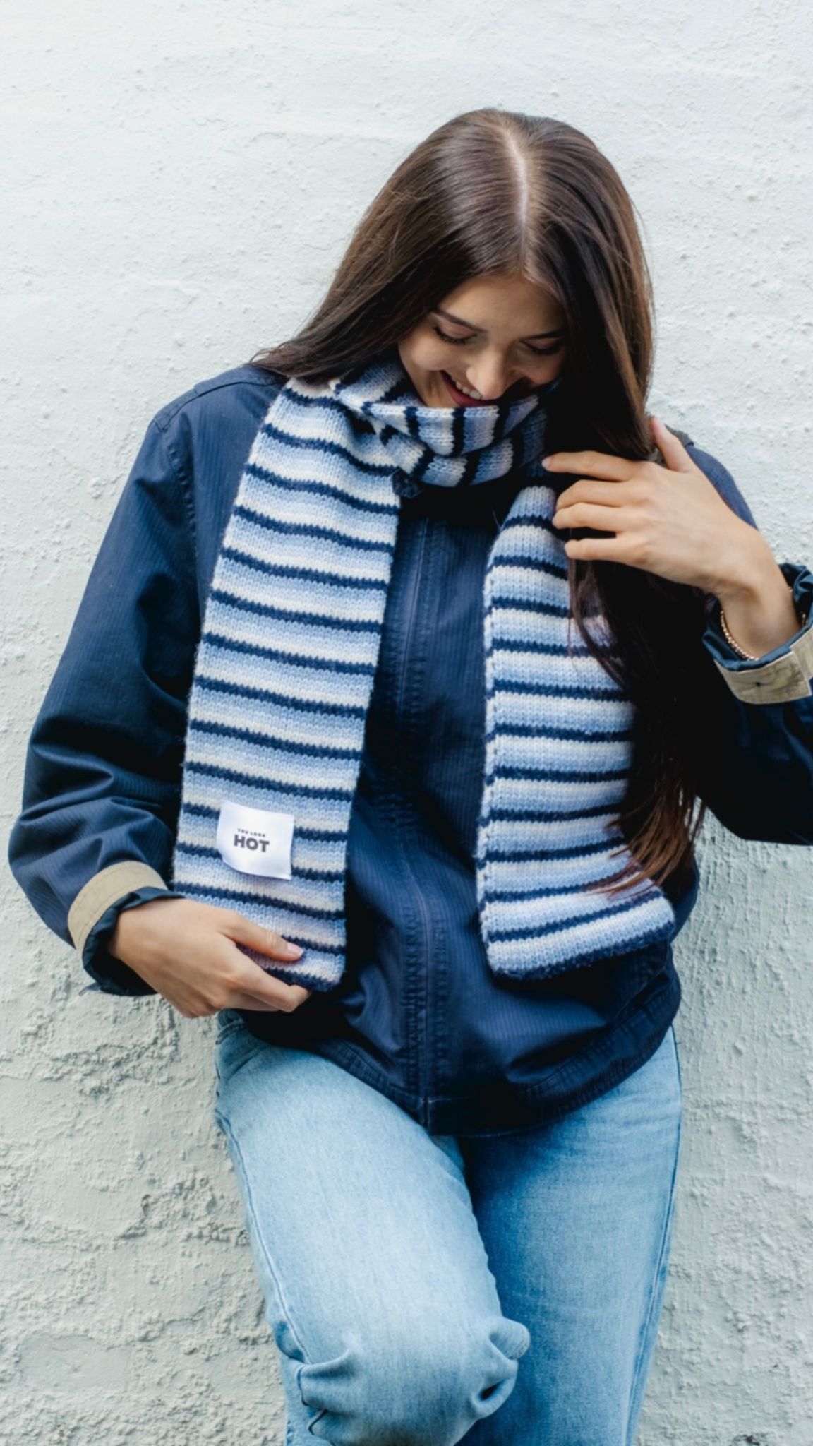 The Lorelai Scarf - Multi Blue