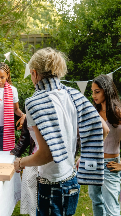 The Lorelai Scarf - Multi Blue