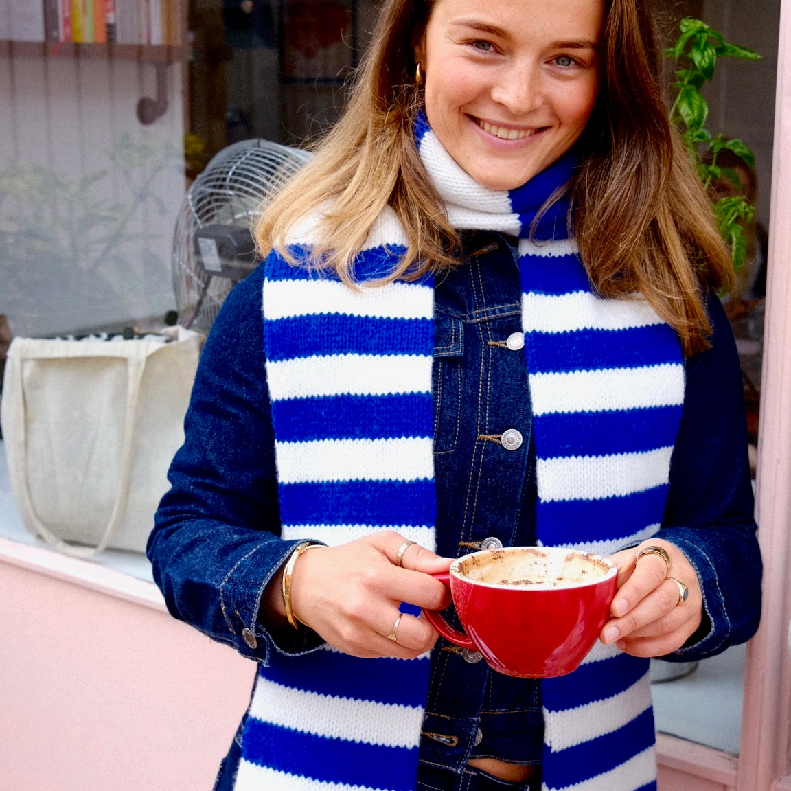 The YLH Scarf - Blue & Cream Limited Edition