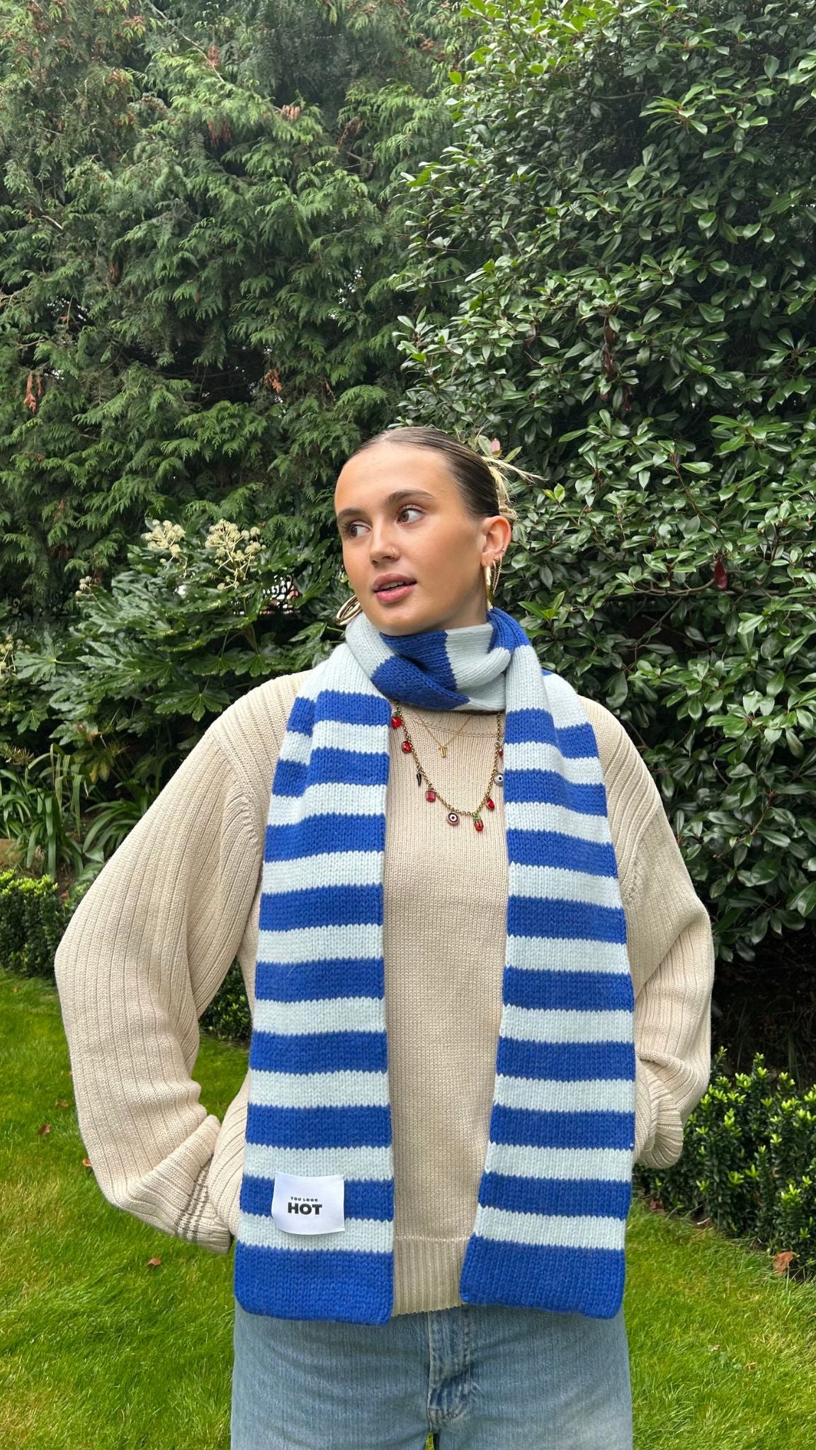 The YLH Scarf - Bright Blue & Light Blue Limited Edition