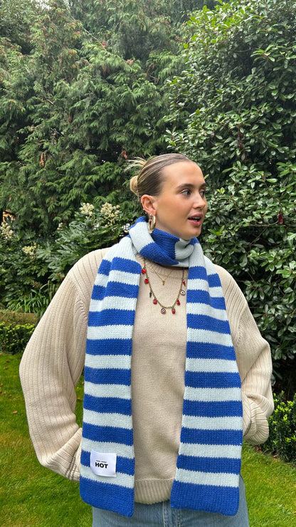 The YLH Scarf - Bright Blue & Light Blue Limited Edition