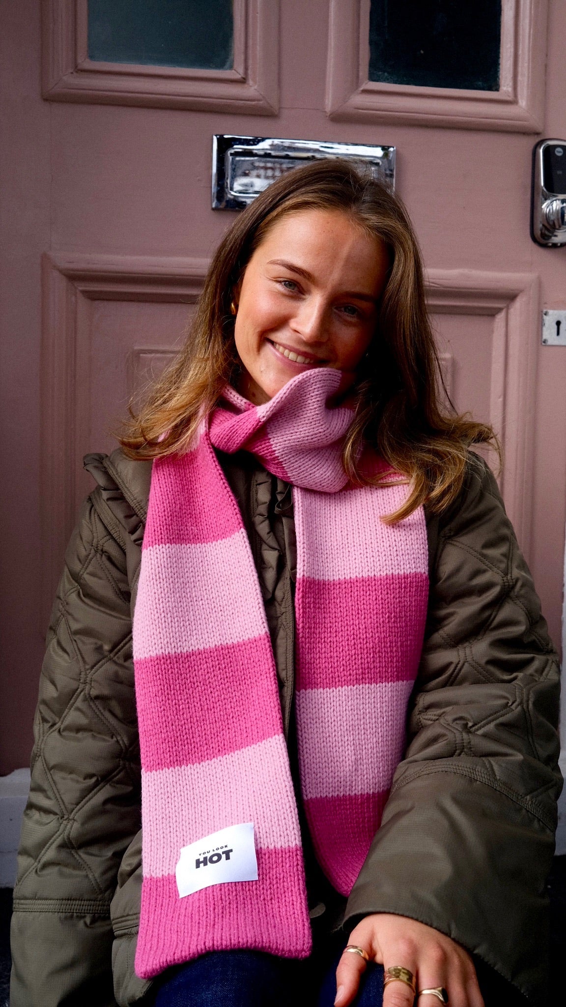 The YLH Scarf - Pink/Baby Pink