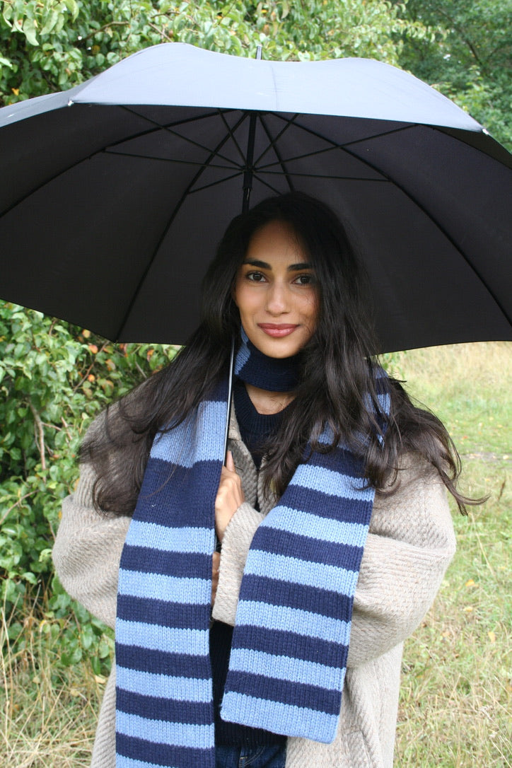 The YLH Scarf - Denim & Navy Limited Edition