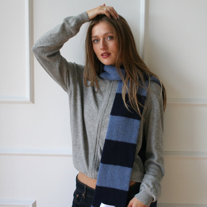 The YLH Scarf - Denim & Navy
