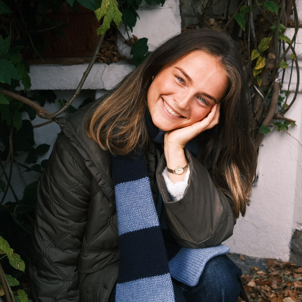 The YLH Scarf - Denim & Navy