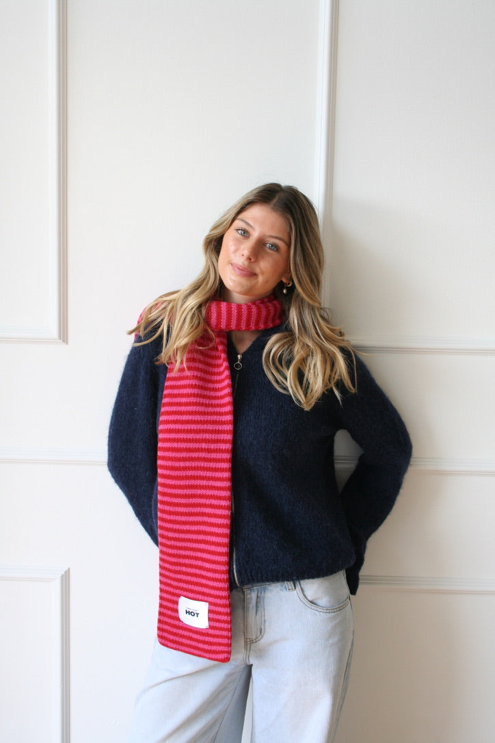 The Lorelai Scarf - Red & Pink