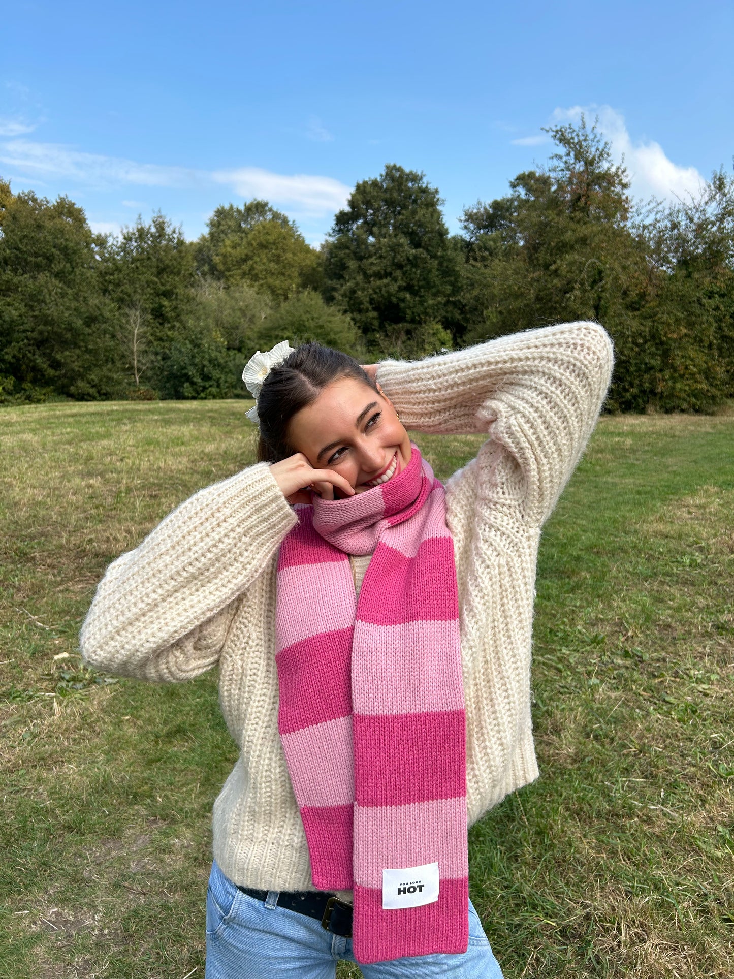 The YLH Scarf - Pink/Baby Pink