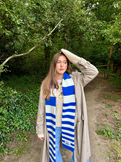 The YLH Scarf - Blue & Cream Limited Edition