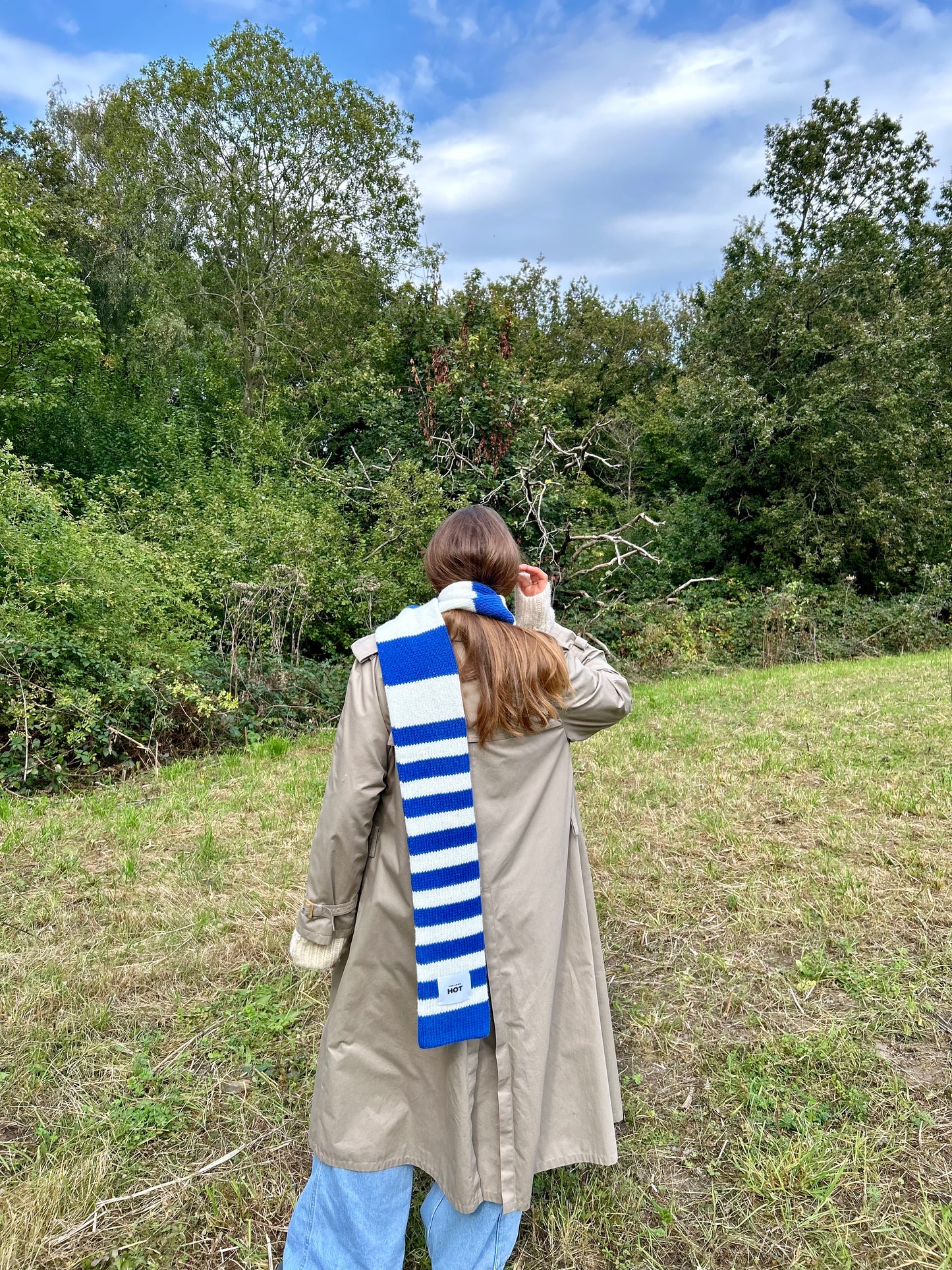 The YLH Scarf - Blue & Cream Limited Edition