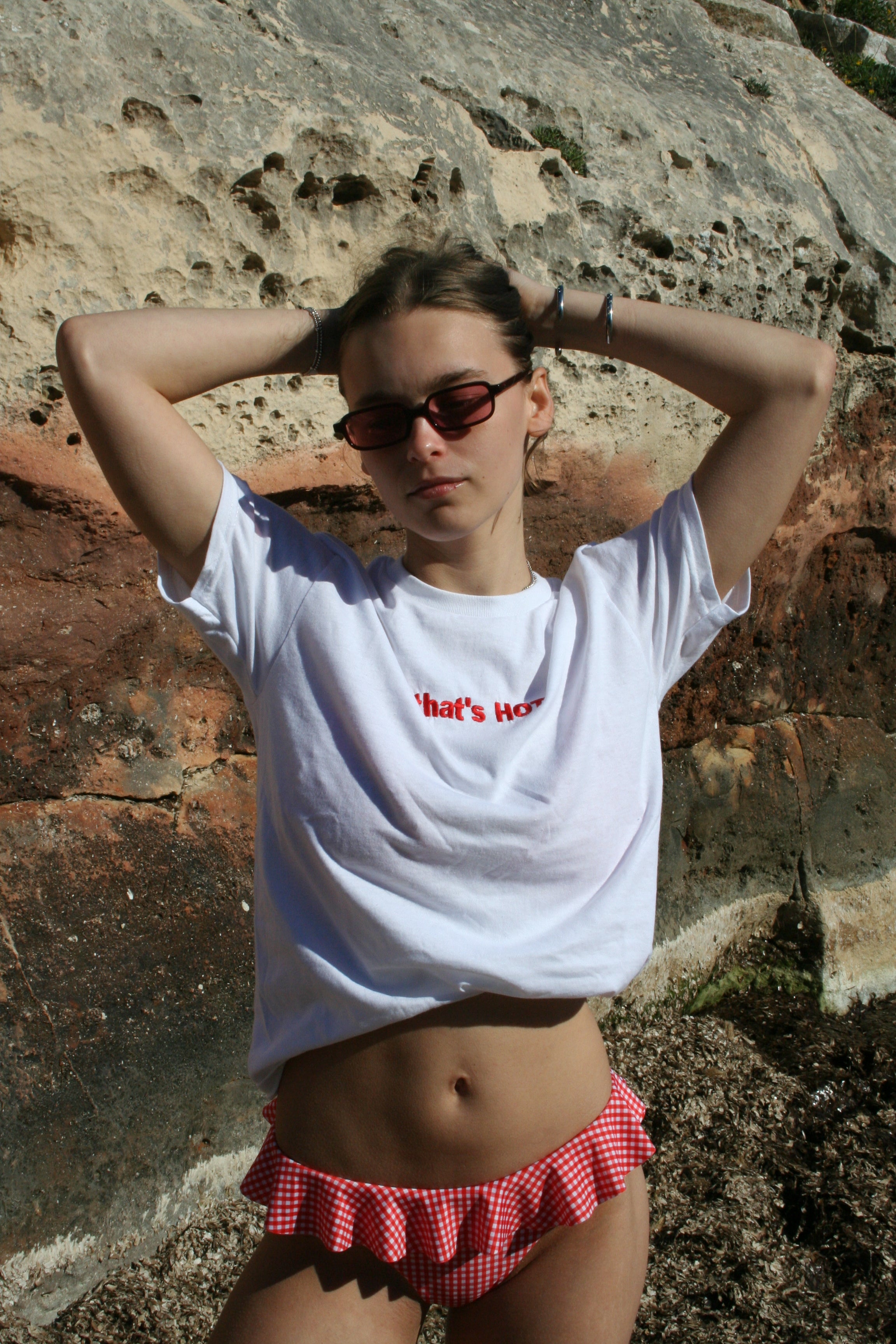 That's HOT Baby Tee - White