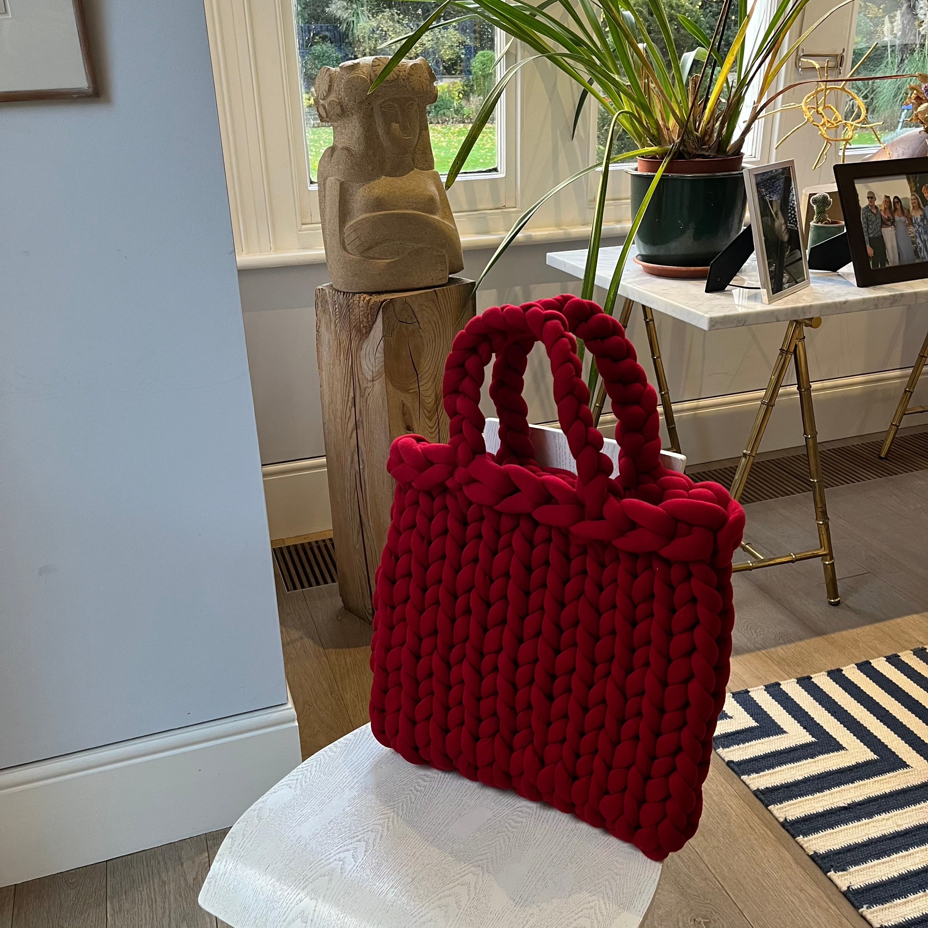 The Chunky Tote - Red