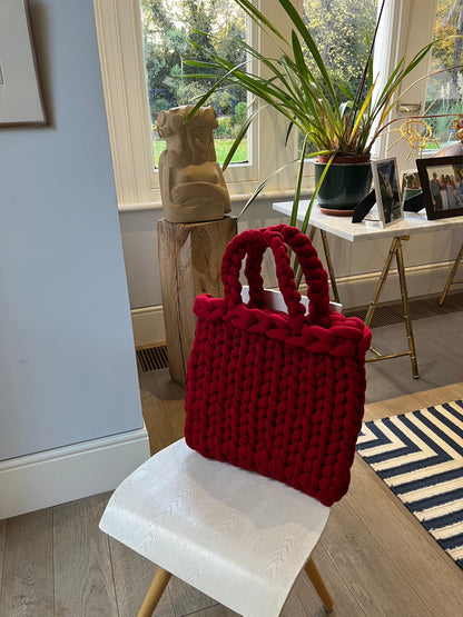 The Chunky Tote - Red